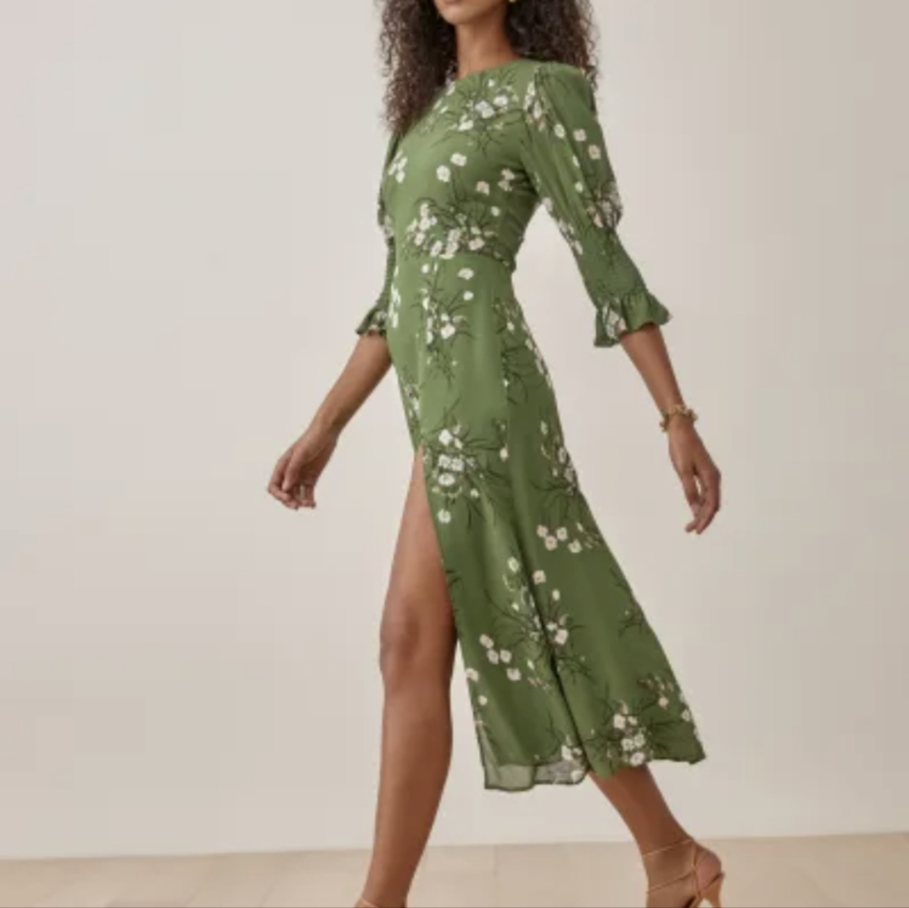 Reformation Carolina Dress in Lomita